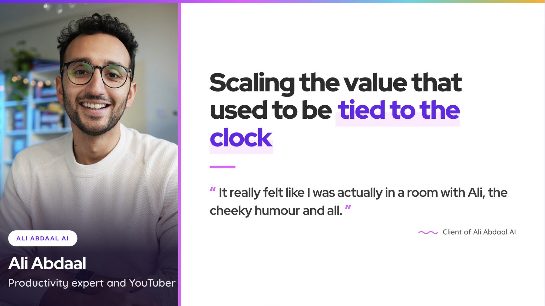 Ali Abdaal Coachvox case study