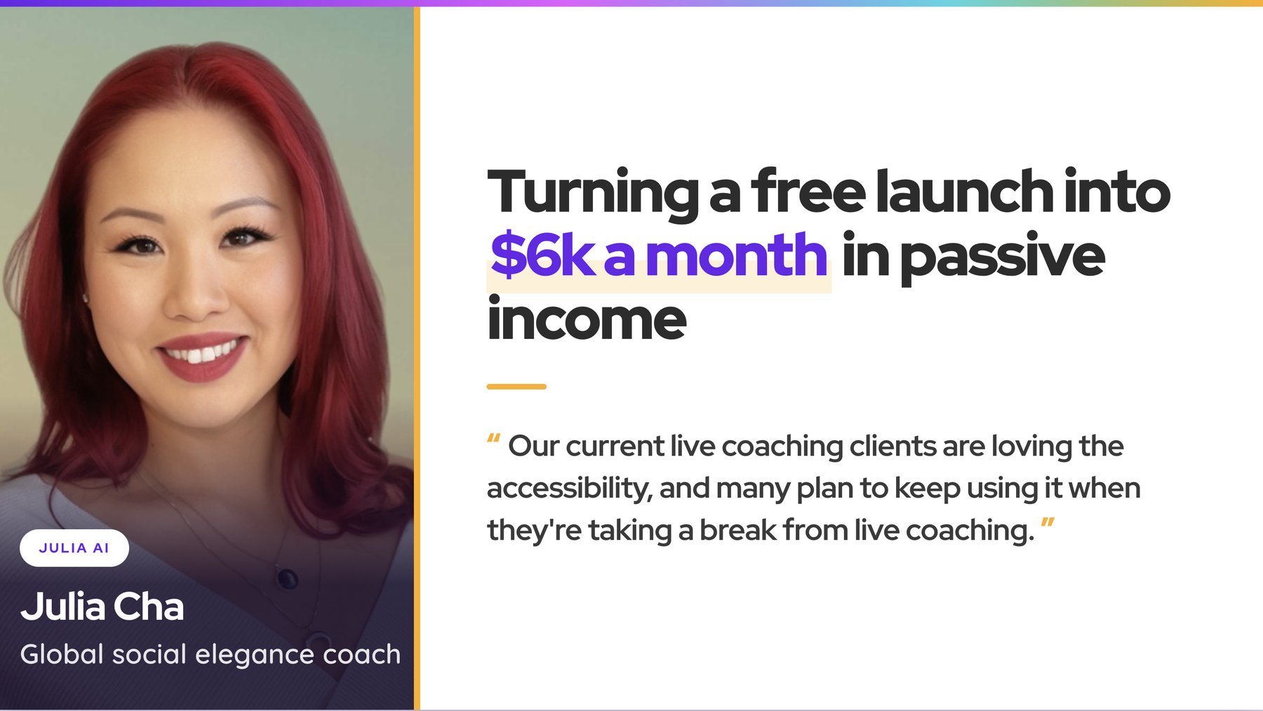 Julia Cha Coachvox case study